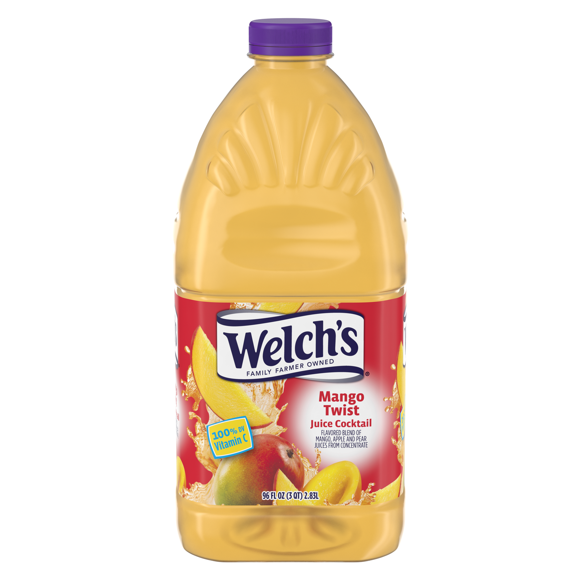 slide 1 of 4, Welch's Mango Twist Juice Cocktail, 96 Fl Oz Bottle, 96 fl oz