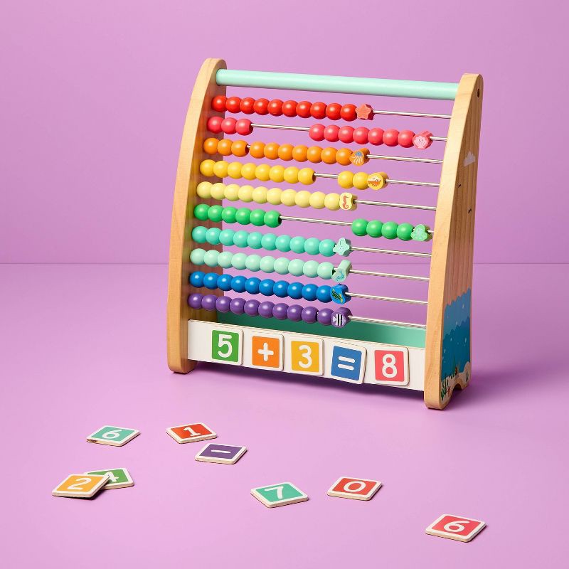 slide 2 of 5, Counting Toy - Gigglescape™: Abacus Module, Baby & Toddler Learning, 18 Months+, Wood/Metal/Plastic, Math Focus, 1 ct