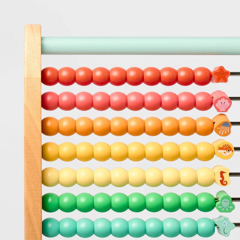 slide 3 of 5, Counting Toy - Gigglescape™: Abacus Module, Baby & Toddler Learning, 18 Months+, Wood/Metal/Plastic, Math Focus, 1 ct