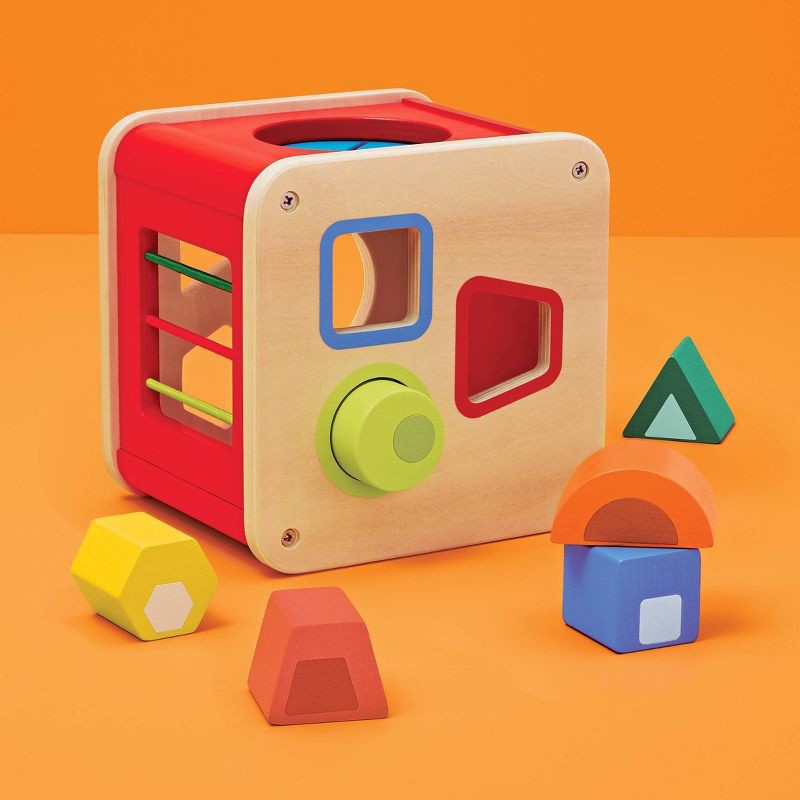 slide 2 of 6, Shape Sorter - 6pc - Gigglescape™: Educational Toddler Toy, Enhances Creativity & Fine Motor Skills, 6 ct