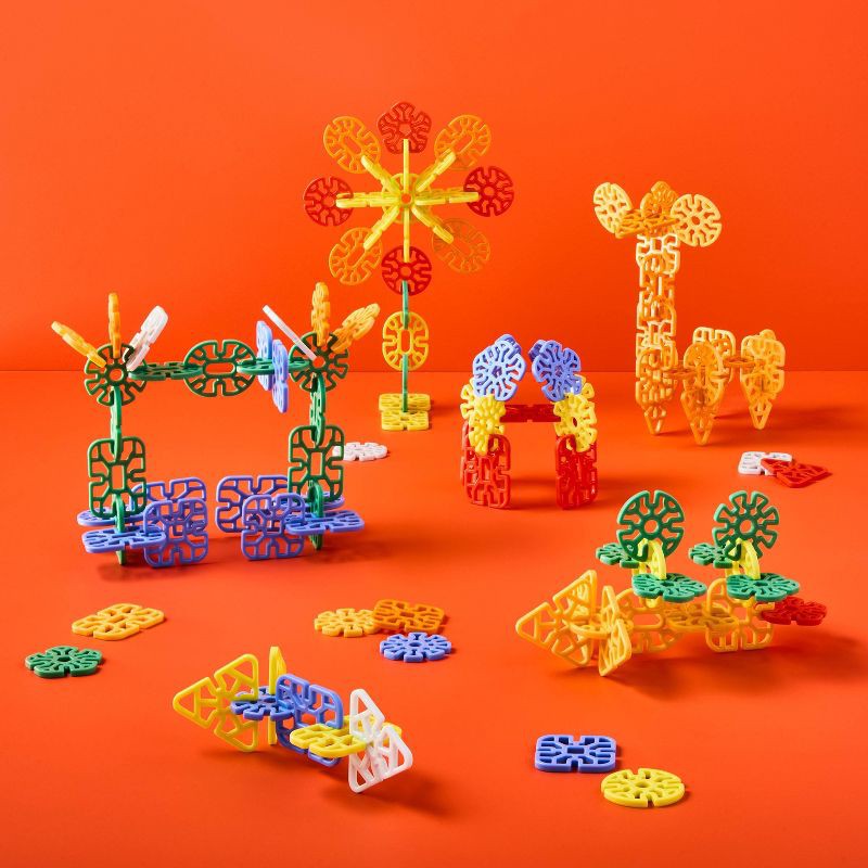 slide 2 of 5, Building Discs - 350pc - Gigglescape™: Educational Building Sets, Fine Motor Skills, Shapes & Colors, Ages 3+, 350 ct