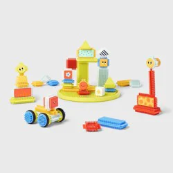 Interlocking Building Blocks Set - 80pc - Gigglescape™: Educational Manipulatives, Fine Motor Skills, Ages 3+