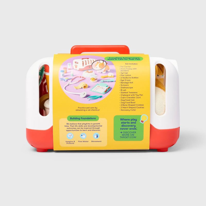 slide 5 of 6, Vet Play Set - 22pc - Gigglescape™: Pretend Medical Accessories, Educational Creativity, Problem Solving, Fine Motor Skills, 22 ct