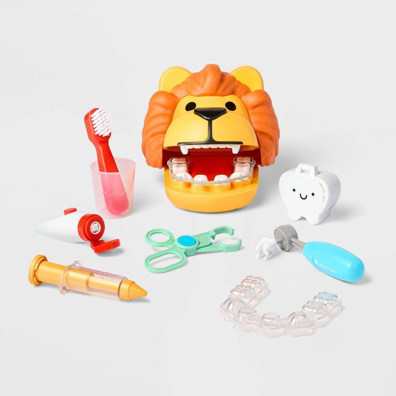 slide 1 of 6, Dentist Play Set - Gigglescape™: Pretend Medical Accessories, Plastic, Ages 3+, 19 Pieces, Educational Creativity & Skills, 19 ct