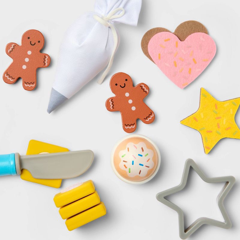 slide 3 of 6, Baking Play Set - Gigglescape™: 27-Piece Toy Kitchen, Plastic & Wood, Ages 3+, Creativity & Motor Skills, 1 ct