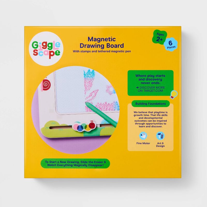slide 5 of 5, Magnetic Drawing Board - Gigglescape™: Preschool Creativity & Fine Motor Skills, Ages 2+, 1 ct
