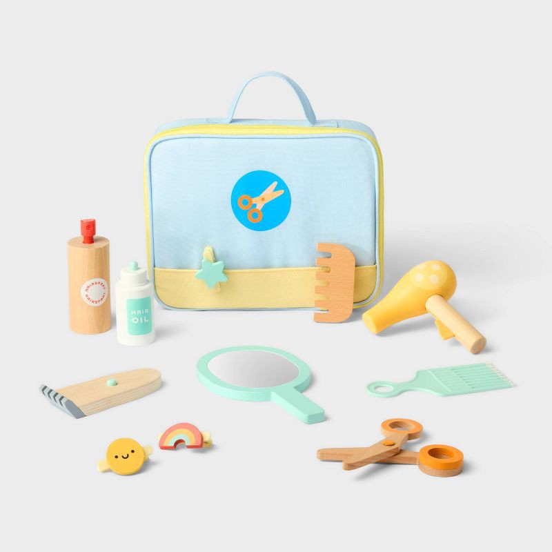 slide 1 of 5, Salon Play Set - Gigglescape™: Pretend Salon Accessories, Creative Thinking, Play Hair Styling, Ages 3+, 1 ct