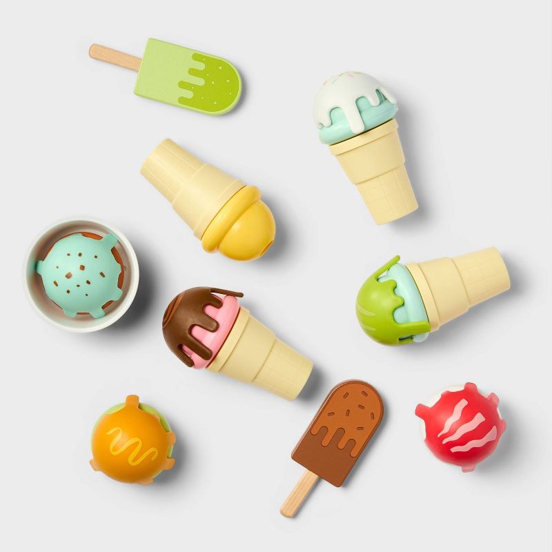 slide 3 of 5, Ice Cream Shop Playset - Gigglescape™: Creative Toy Kitchen, Play Food, Ages 3+, Fine Motor Skills, 29 Pieces, 29 ct