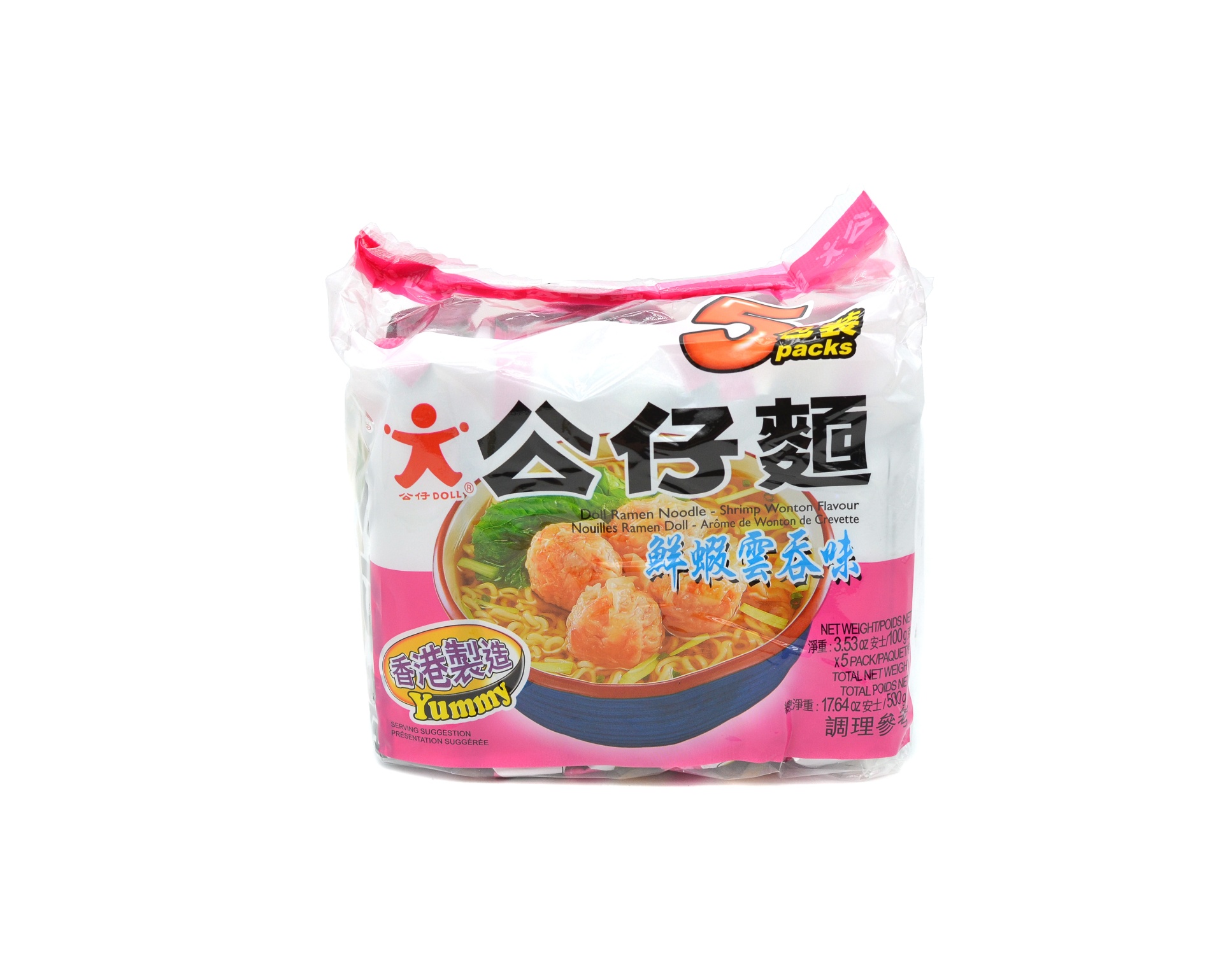 slide 1 of 1, Doll Shrimp Wonton Instant Noodle, 500 gram