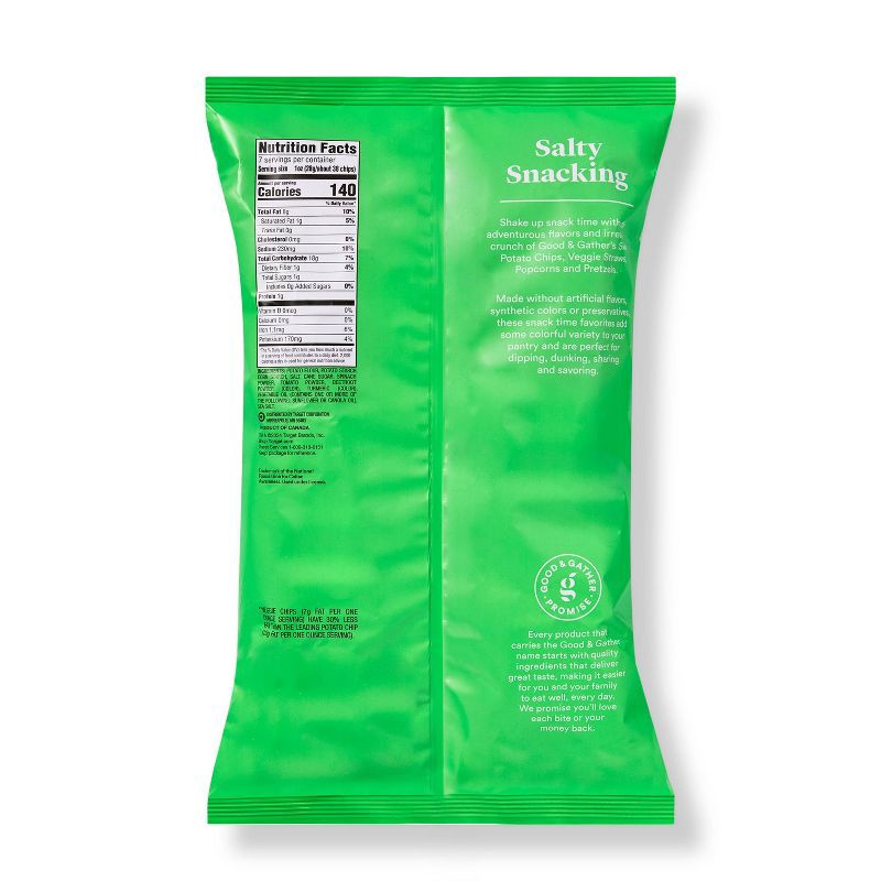 slide 2 of 3, Sea Salt Veggie Chips - 7oz - Good & Gather™, 7 oz