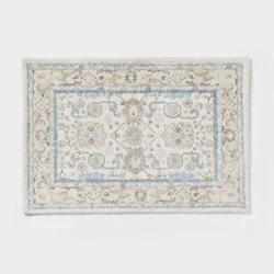 24"x36" Medallion Bath Rug Blue/Cream - Threshold™