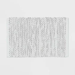 20"x30" Chenille Bath Rug Gray/White - Threshold™