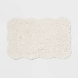 20"x30" Scallop Bath Rug Cream - Threshold™