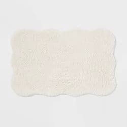 20"x30" Scallop Bath Rug Cream - Threshold™
