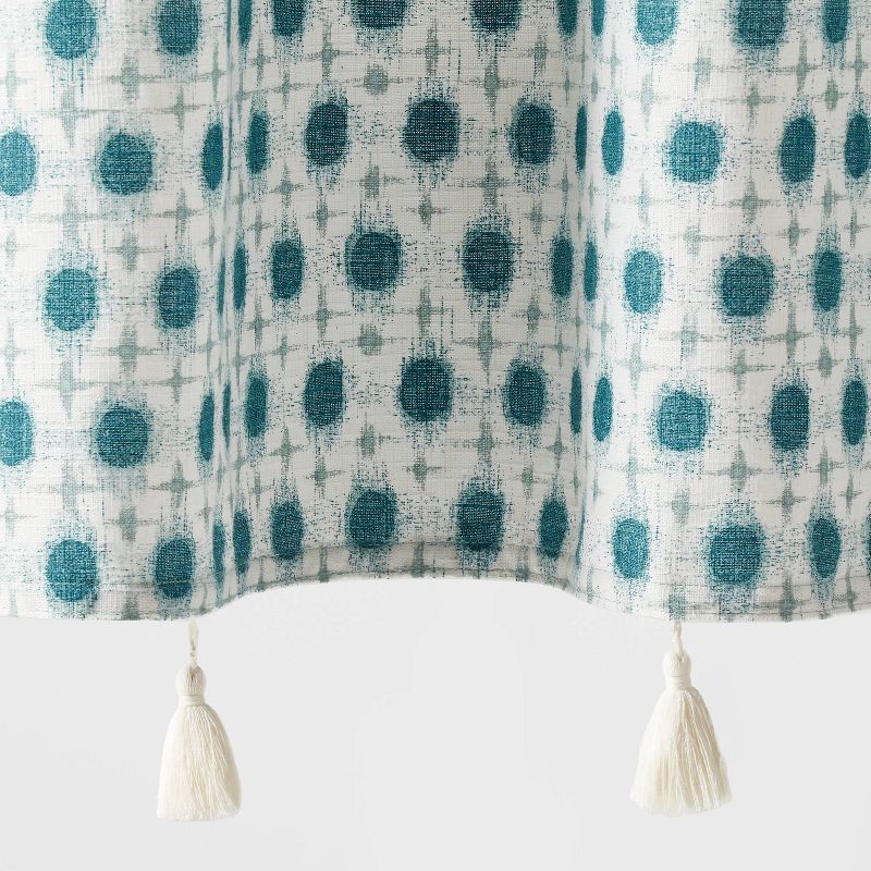 slide 4 of 4, Boho Aqua Ikat Shower Curtain - Threshold™, 1 ct