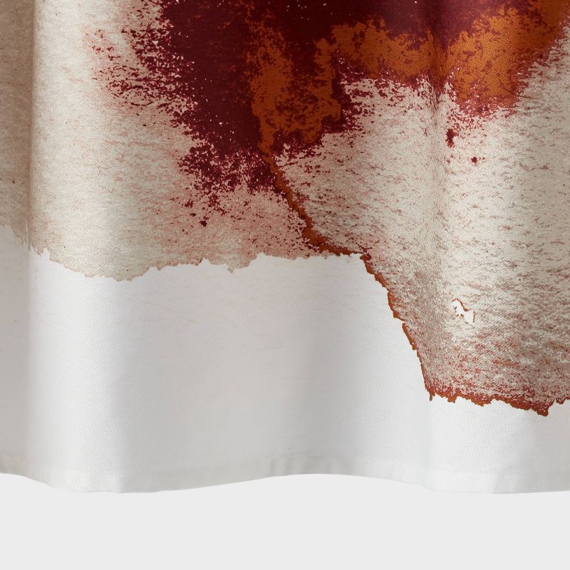 slide 4 of 4, Luxe Watercolor Print Shower Curtain - Threshold™, 1 ct