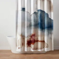 Watercolor Shower Curtain Blue - Threshold™