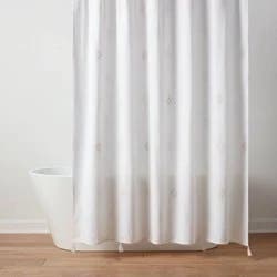 Boho Cactus Print Shower Curtain Cream - Threshold™