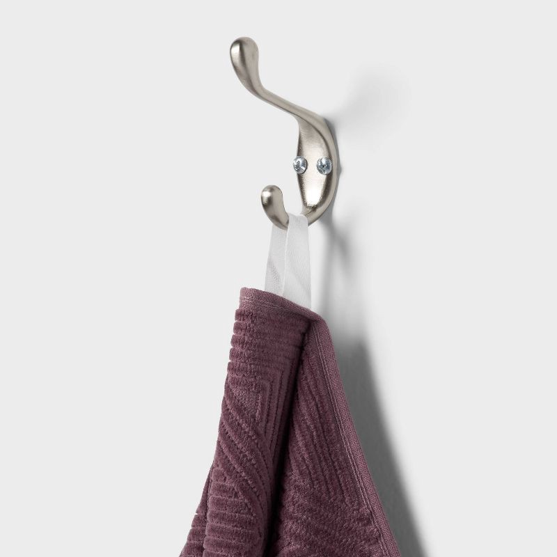 slide 4 of 5, 1pc Luxe Lattice Hand Towel Mauve - Threshold™, 1 ct