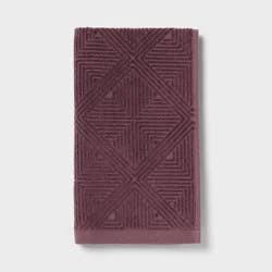 1pc Luxe Lattice Hand Towel Mauve - Threshold™
