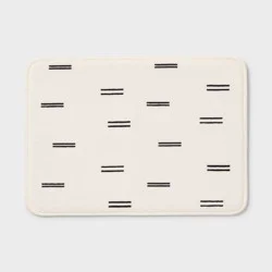 17"x24" Double Dash Flannel Cushion Bath Rug - Room Essentials™