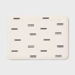 17"x24" Double Dash Flannel Cushion Bath Rug - Room Essentials™