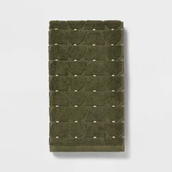 1pc Modern Sculpted Hand Towel Green - Threshold™