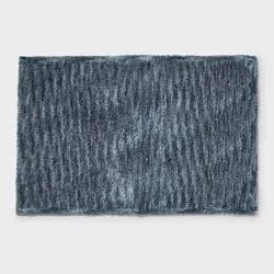 20"x30" Luxe Space Dye Bath Rug Slate Blue - Threshold™