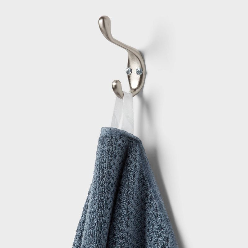 slide 4 of 5, 1pc Luxe Textured Dot Hand Towel Blue - Threshold™, 1 ct