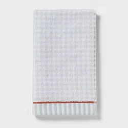 Gingham Plaid Hand Towel Blue - Threshold™