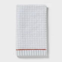 Gingham Plaid Hand Towel Blue - Threshold™