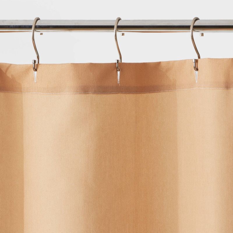 slide 3 of 4, CVC Fabric Colorblock Shower Curtain - Room Essentials™, 1 ct