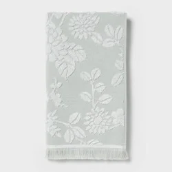Texture Floral Hand Towel Green - Threshold™