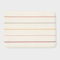 17"x24" Multi Striped Flannel Cushion Bath Rug - Room Essentials™