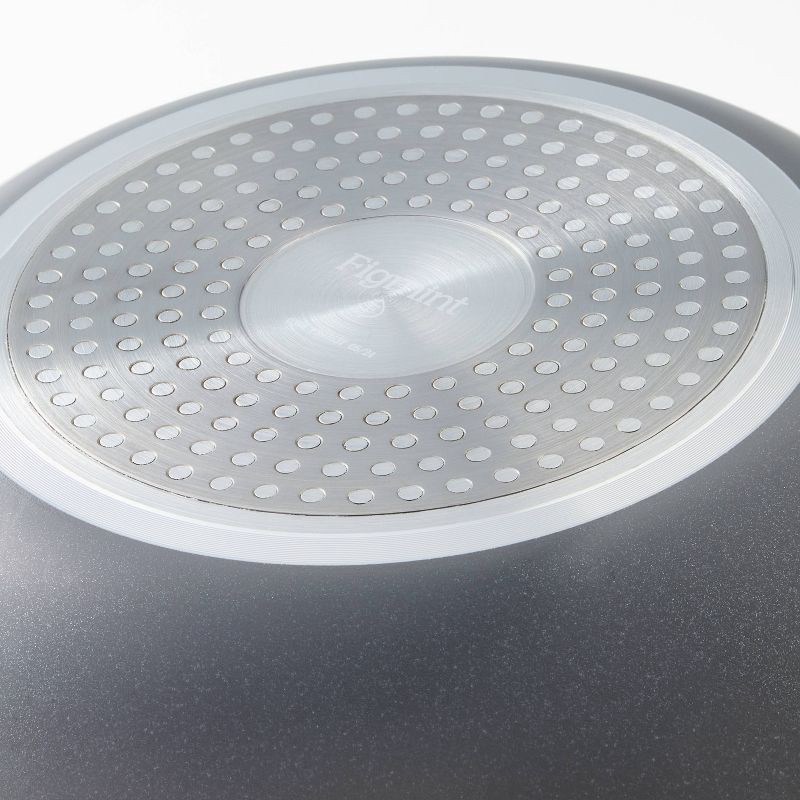 slide 4 of 6, 8" Nonstick Ceramic Coated Aluminum Frypan Dark Gray - Figmint™, 1 ct