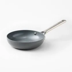 8" Nonstick Ceramic Coated Aluminum Fry Pan Dark Gray - Figmint™