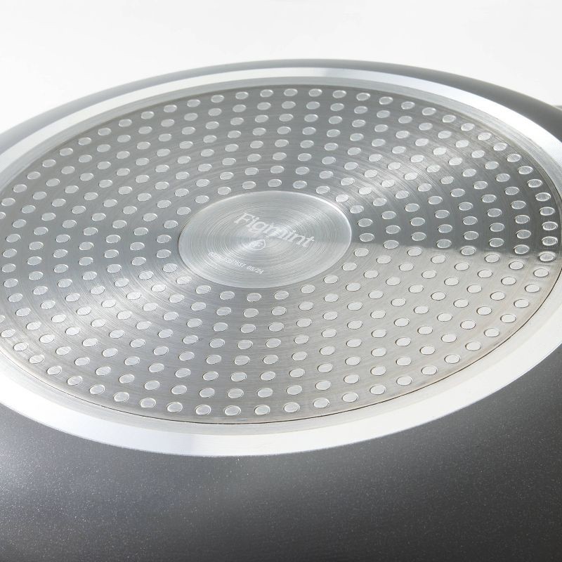 slide 4 of 7, 10" Nonstick Ceramic Coated Aluminum Fry Pan Dark Gray - Figmint™, 1 ct