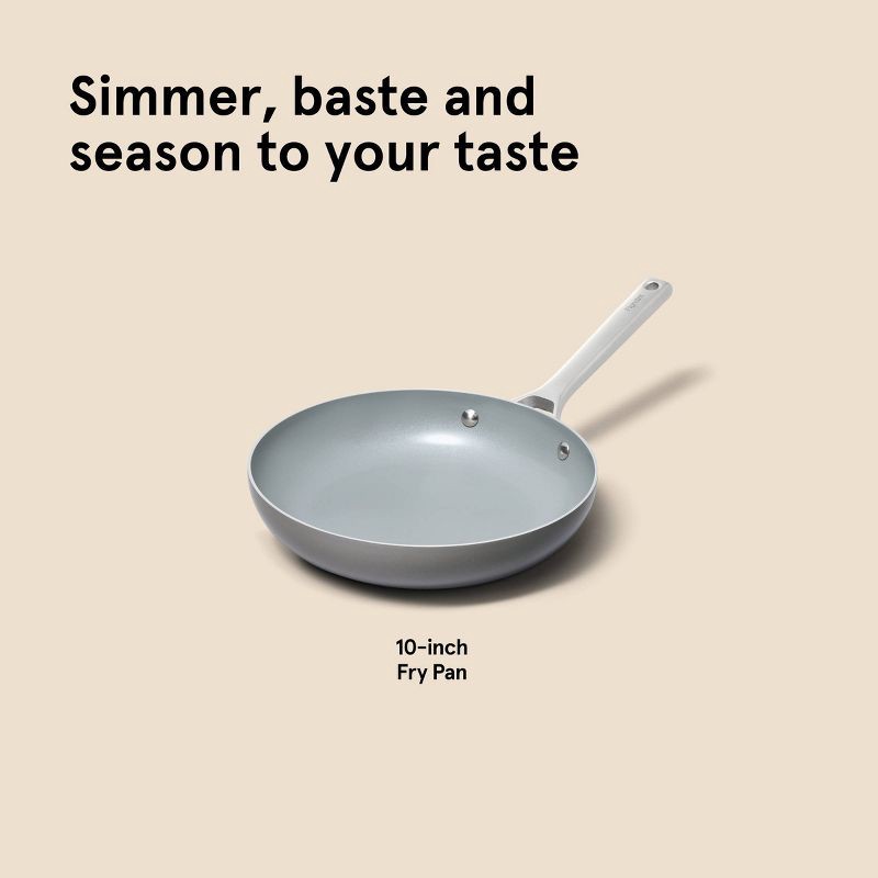 slide 7 of 7, 10" Nonstick Ceramic Coated Aluminum Fry Pan Dark Gray - Figmint™, 1 ct