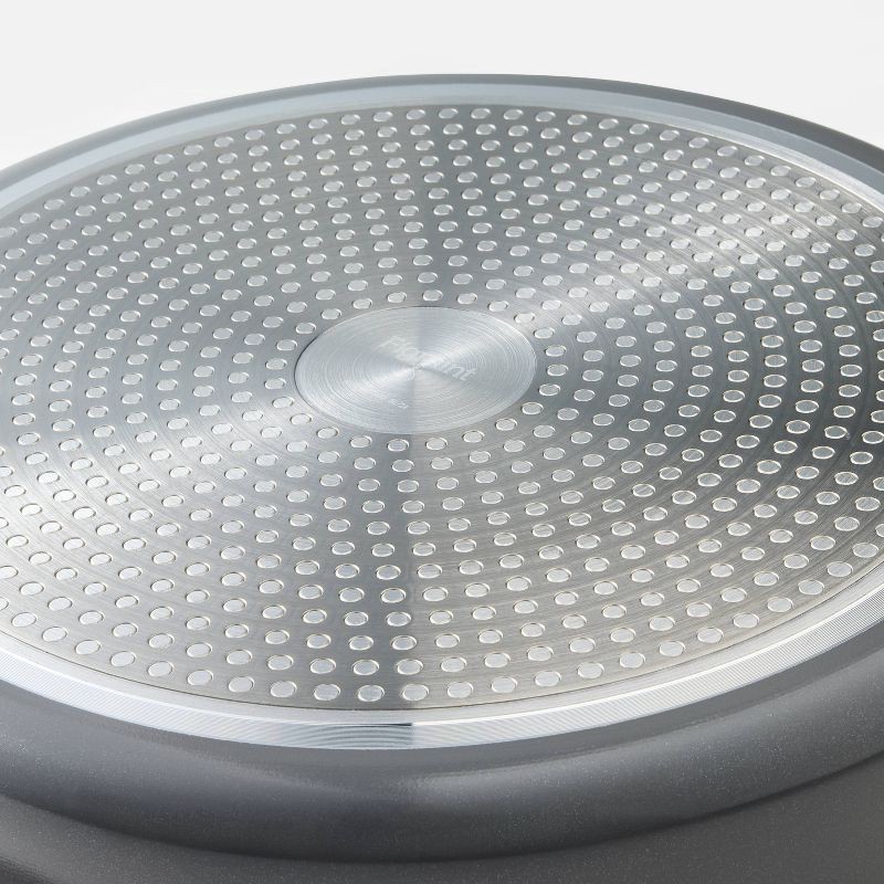 slide 5 of 9, 5qt Nonstick Ceramic Coated Aluminum Saute Pan Dark Gray - Figmint™, 5 qt