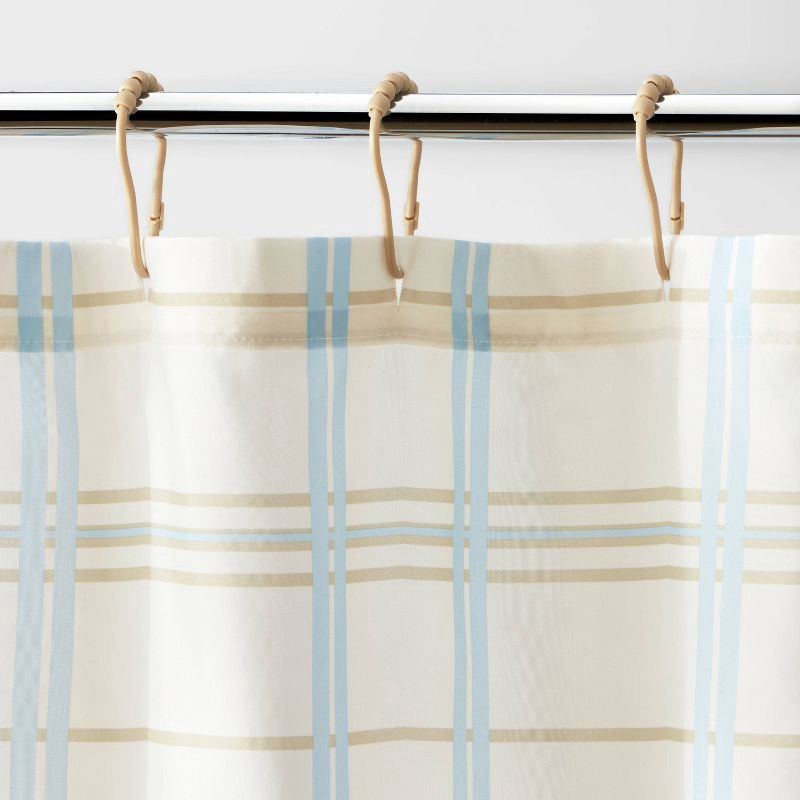 slide 3 of 4, 15pc Leap Plaid Shower Bundle Set Ivory - Room Essentials™, 15 ct