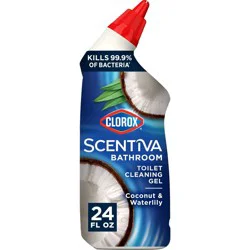Clorox Scentiva Coconut & Waterlily Toilet Cleaning Gel - 24 fl oz