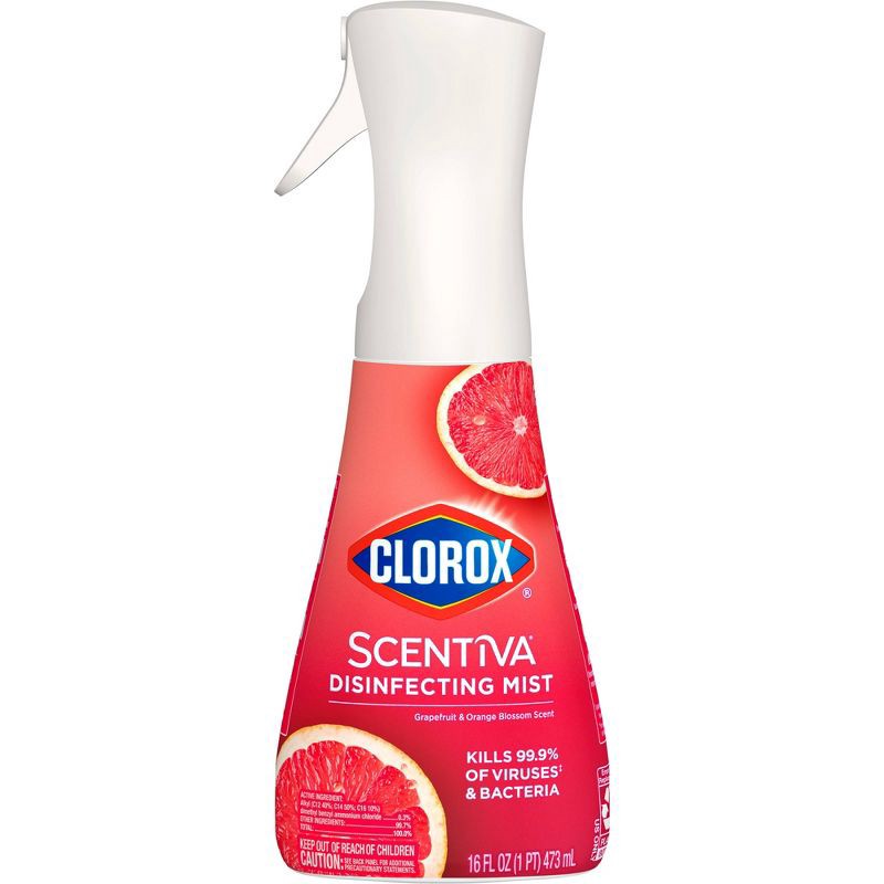 slide 8 of 14, Clorox Scentiva Grapefruit & Orange Blossom Disinfecting Mist - 16 fl oz, 16 fl oz