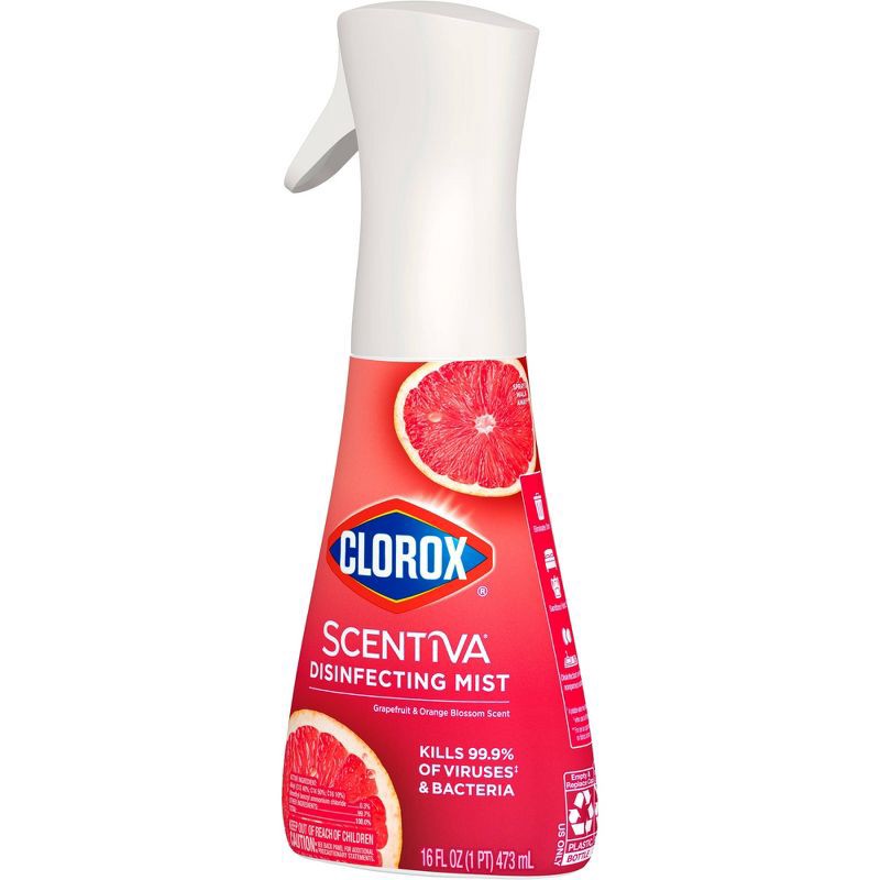 slide 12 of 14, Clorox Scentiva Grapefruit & Orange Blossom Disinfecting Mist - 16 fl oz, 16 fl oz