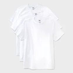 Men's Crew Neck T-Shirt 3pk - Dealworthy™ White L: Lightweight,