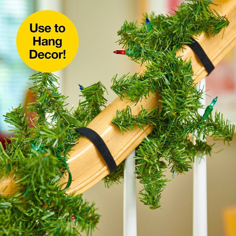 slide 8 of 8, Wrap-It 12" x 0.75" Storage Self-Gripping Perforated Roll Black, 1 ct