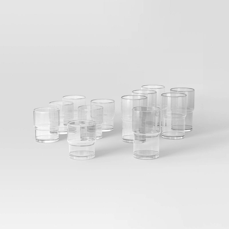 slide 1 of 5, 12pc Mixed Terra Tumbler Set - Threshold™, 12 ct