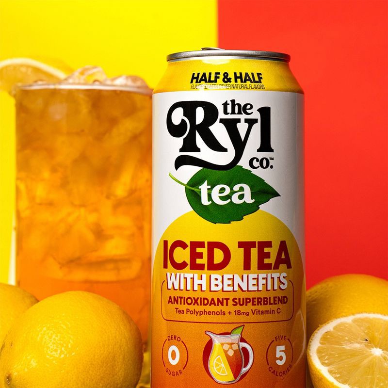 slide 4 of 5, Ryl Tea Half & Half Iced Tea - 16 fl oz Can, 16 fl oz