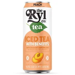 Ryl Tea Peach Iced Tea - 16 fl oz Can
