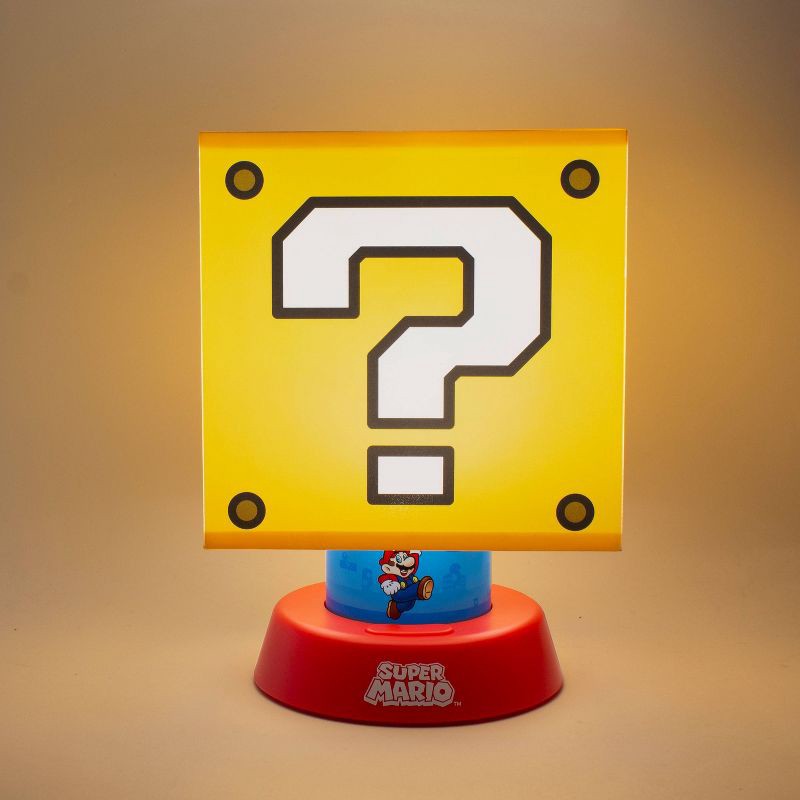 slide 2 of 6, Mario Block LED Lamp (Includes LED Light Bulb) - Nintendo, 1 ct