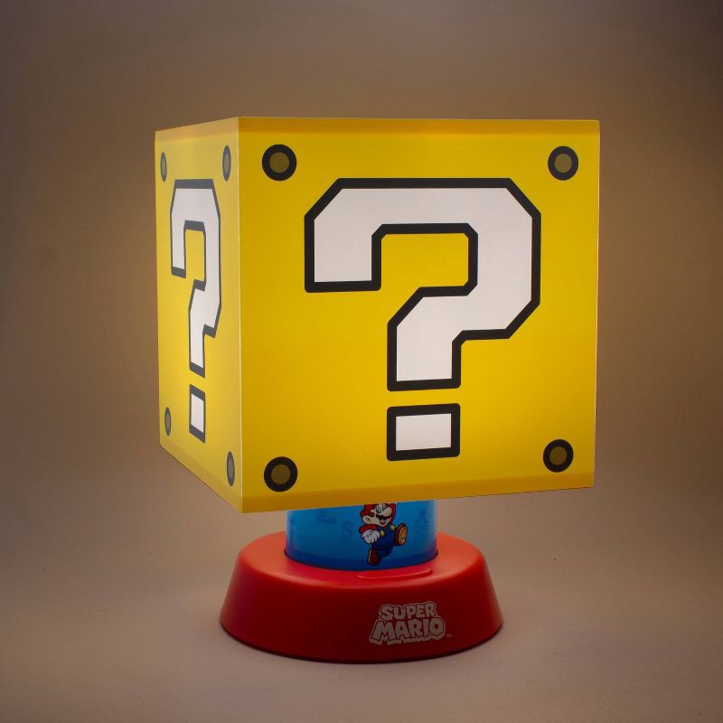 slide 3 of 6, Mario Block LED Lamp (Includes LED Light Bulb) - Nintendo, 1 ct
